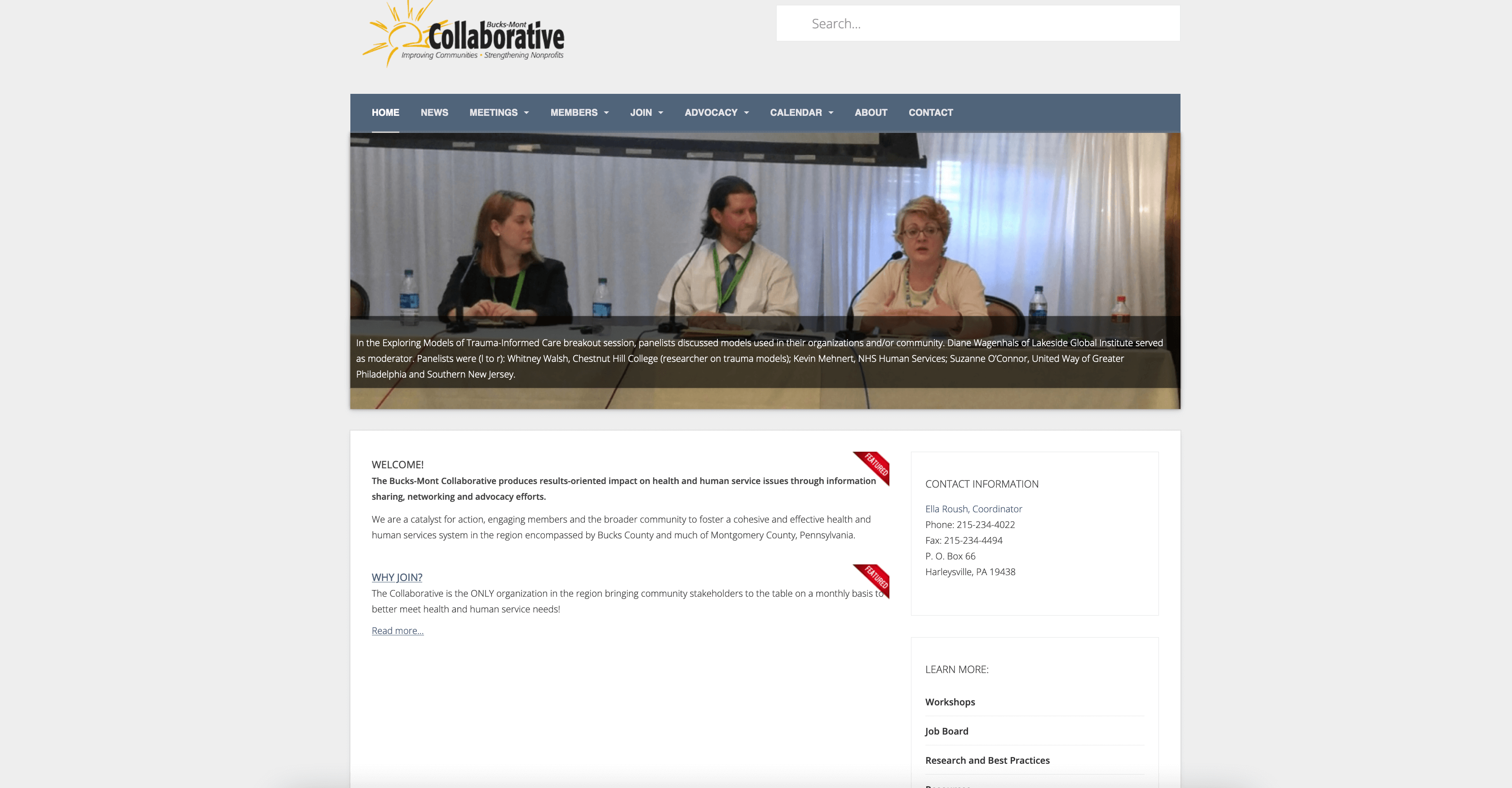 Philadelphia web design Clients-old-design-of-website